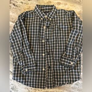 Ralph Lauren Polo Green and Blue Checkered Button up